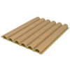 Indoor WPC 150 Six Semicircular Fluted Panels-B004-Moisture Resistant Wall Design with Thermal Insulation