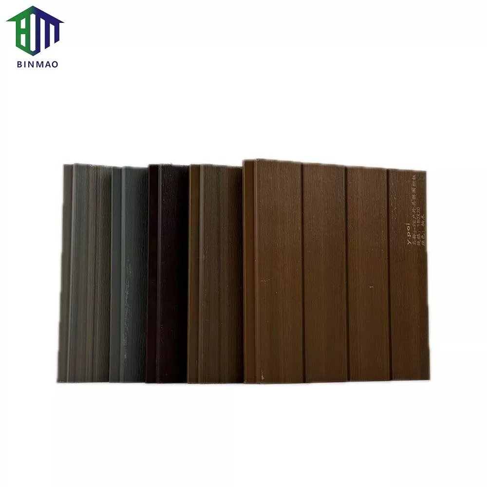 5 WPC Fence Panels Corrugated Metal Construction Rust Resistant