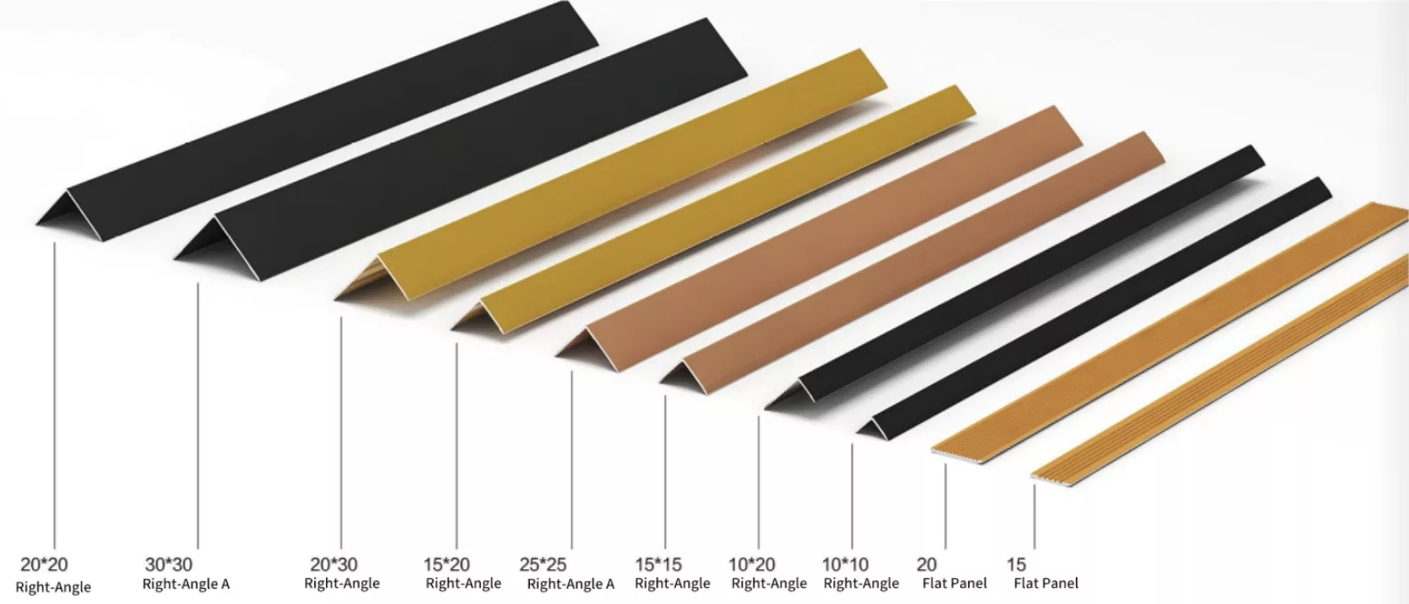Aluminum Decorative Lines Right Angle Series